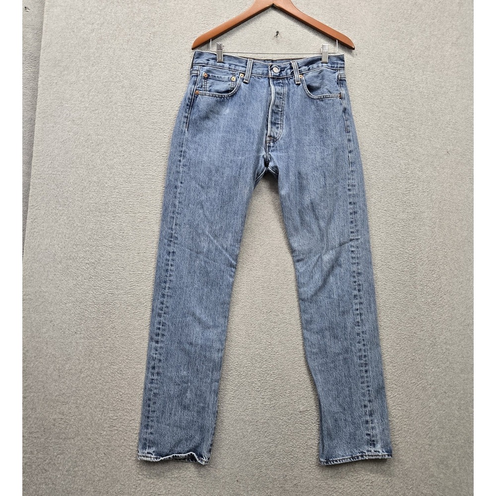 Levi's 501 Men Jeans‎ 32X34 Blue Denim Original Fit Straight Leg Button Fly 32"